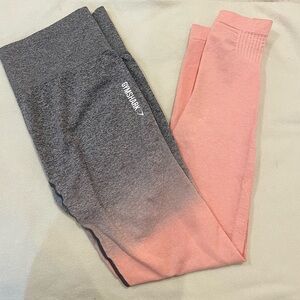 Pink Ombré gym shark leggings